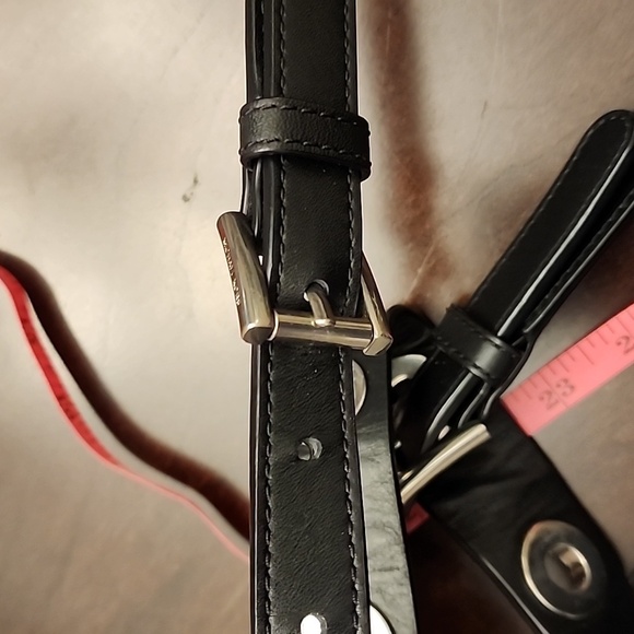 Michael Kors Black Leather Crossbody With Silver Hardware - Picture 10 of 16